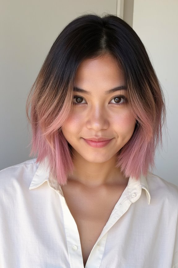 Top 40+ Short, Ombre Hair Color Ideas Trending Now in 2025 34 pastel pink ombre hairstyle
