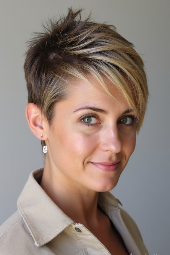 34+ Edgy Pixie Cuts for Women of All Ages and Hair Textures in 2025 27 pixie cut color enhancement