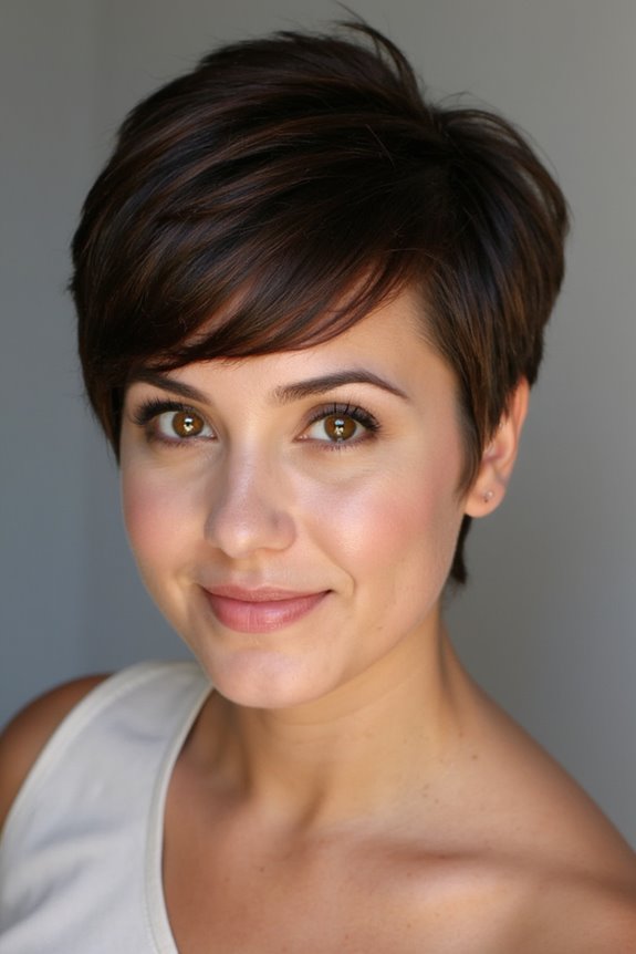 50+ Short Hairstyles for Thin, Fine Hair to Appear Thick & Full in 2025 6 pixie cut with bangs
