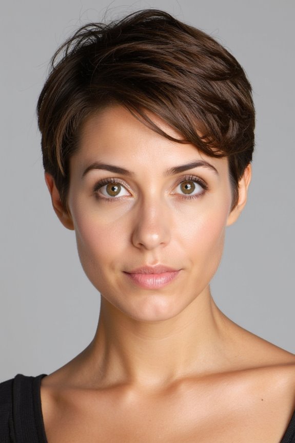 29+ Most Flattering Pixie Cuts for Oval Face Shapes in 2025 27 pixie cut with bangs