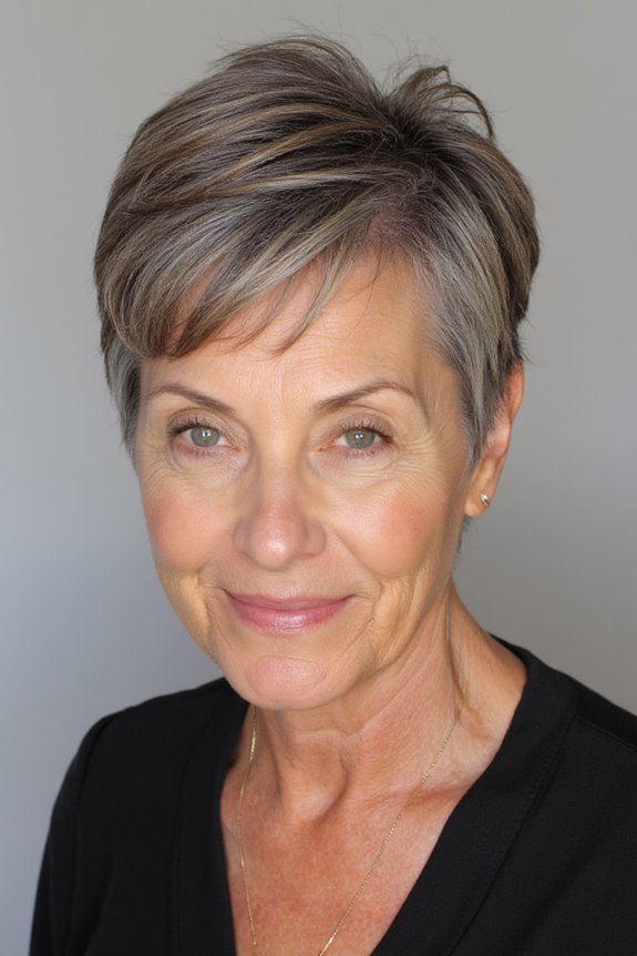 49+ Best Short Hairstyles for Women Over 50 With Fine Hair in 2025 148 pixie cut with bangs
