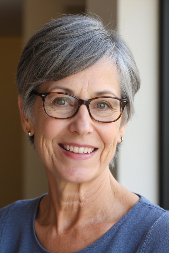 32+ Perfect Pixie Cuts for Women Over 60 With Glasses for 2025 56 pixie haircut with highlights