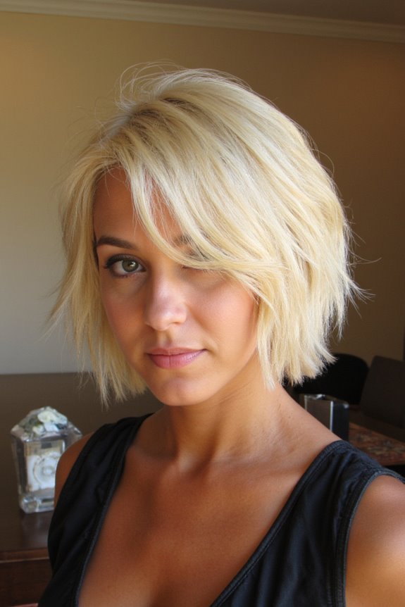 30+ Retro 70s Short Shag Haircuts Trending in 2025 45 platinum blonde shag hairstyle tips