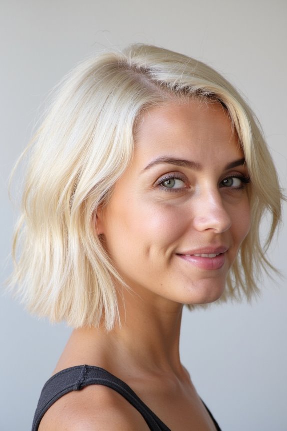 30+ Short Wavy Bob Haircuts Trending Right Now in 2025 54 platinum blonde wavy bob care