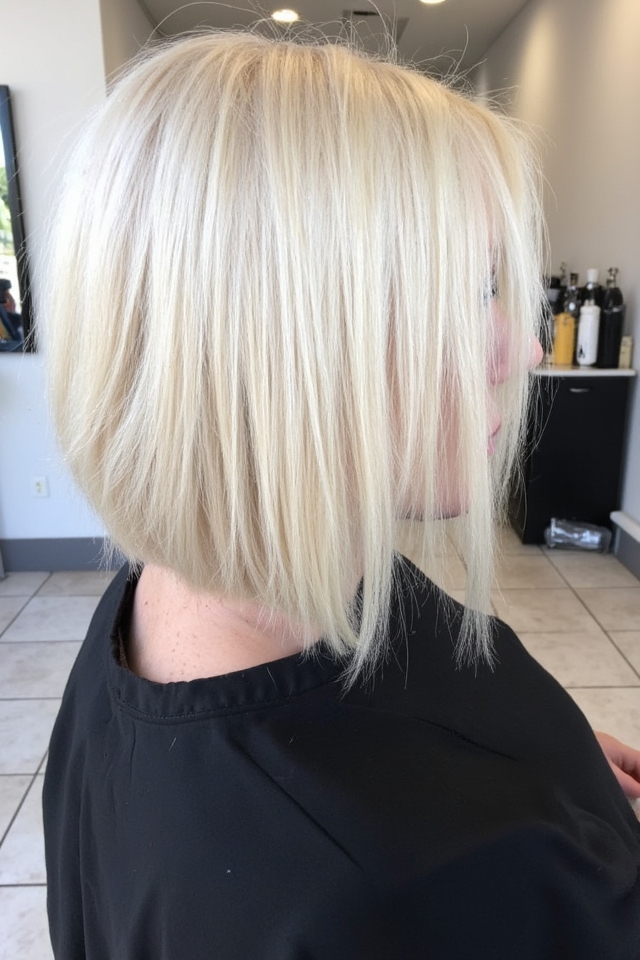 50+ Trendiest Short Blonde Bob Ideas Right Now 2025 52 platinum bob with dark roots