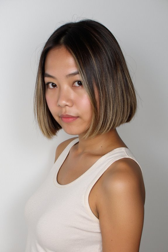16+ Best Short Hair With Highlights in 2025 14 platinum tips sleek bob