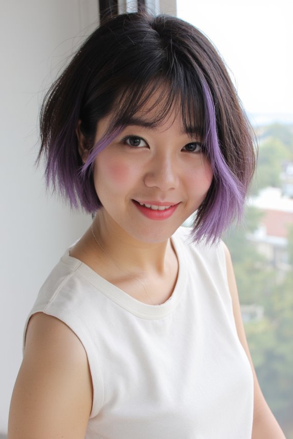 46+ Cute Short Haircuts for Short Hair Trending in 2025 101 playful peekaboo hair highlights