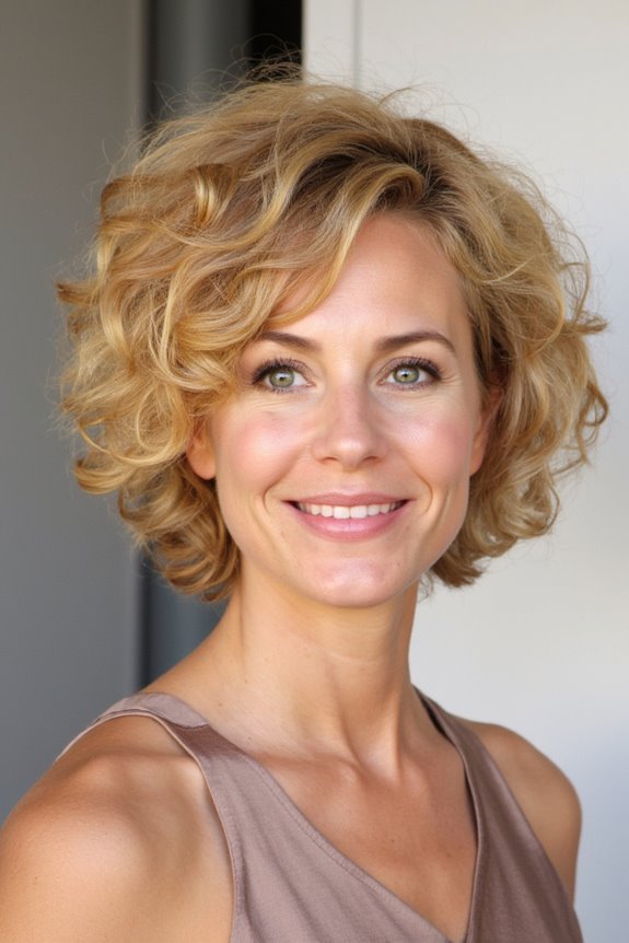 49+ Short Blonde Hair Ideas We Can't Stop Staring At 2025 23 playful voluminous curly blonde