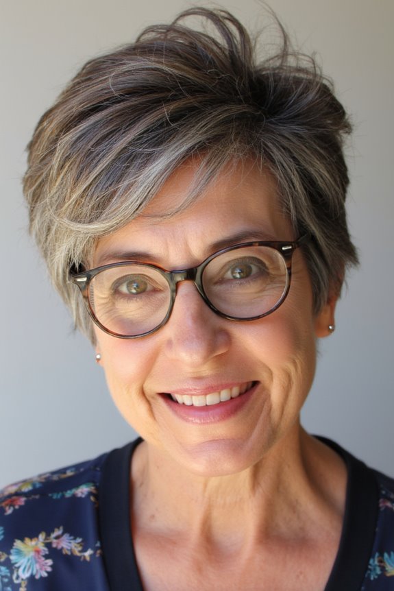 31+ Best Short Hairstyles for Women Over 50 With Glasses in 2025 20 playful voluminous short hair