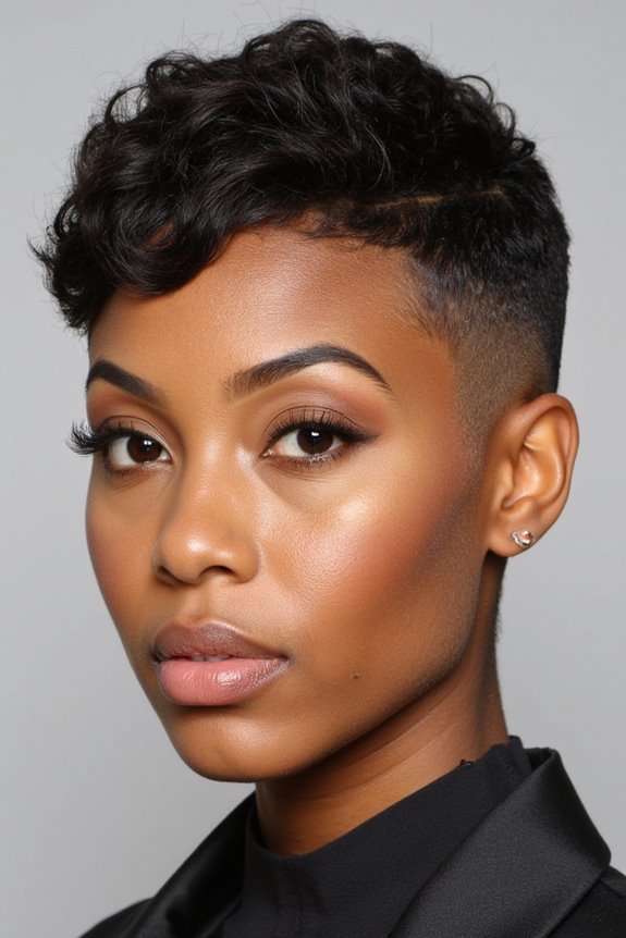 40+ Incredible Short Hairstyles for Black Women in 2025 26 polished fade with precision