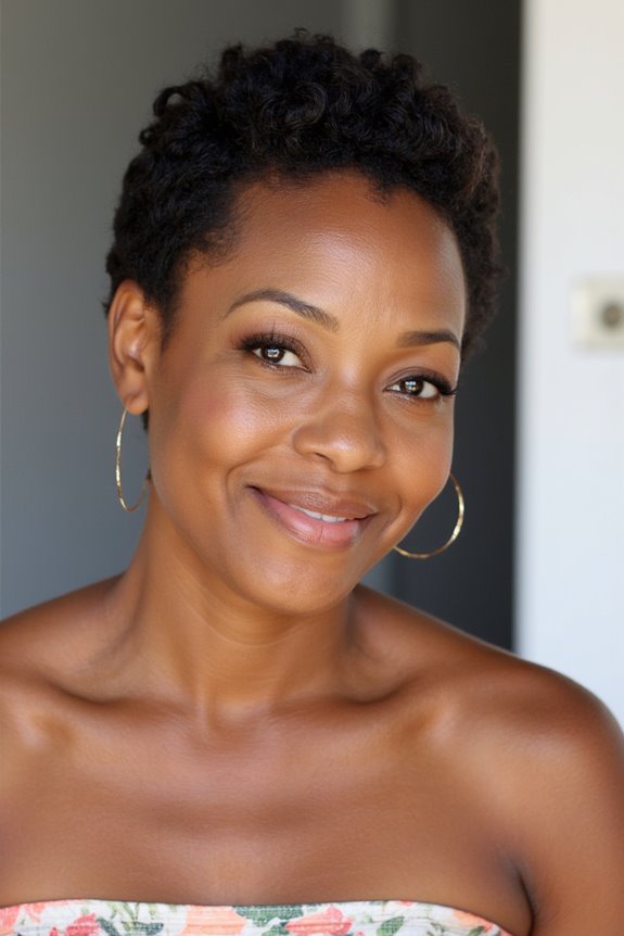20+ Youthful Short Natural Haircuts for Black Women Over 50 in 2025 7 polished finger coils style