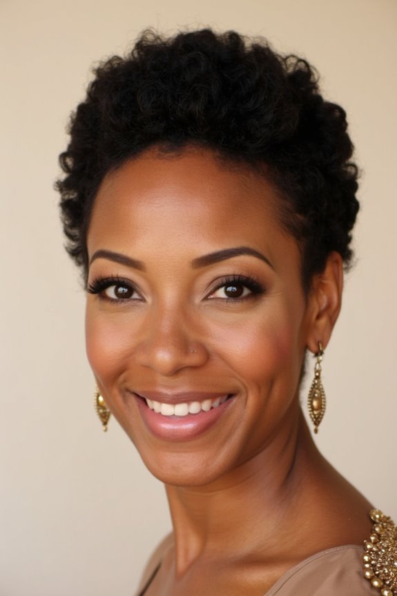15+ Beautiful Short Natural Haircuts for Black Women Over 60 in 2025 10 polished finger coils technique