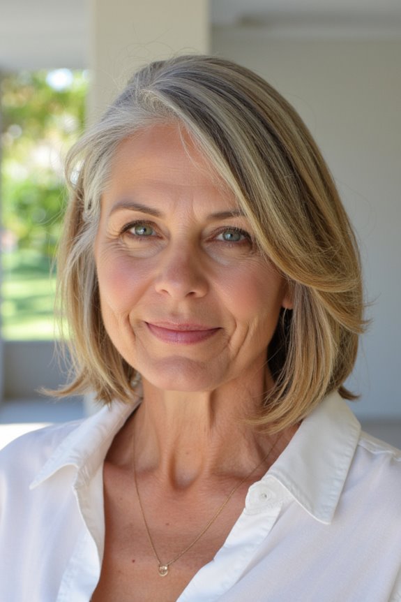 49+ Best Short Hairstyles for Women Over 50 With Fine Hair in 2025 25 polished graduated bob hairstyle