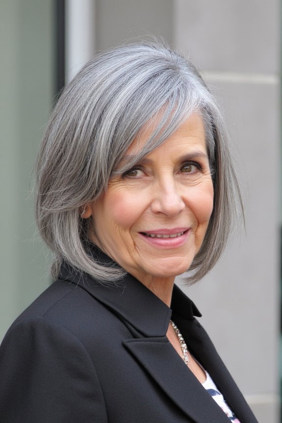 28+ Stylish Wedge Haircuts for Women Over 60 in 2025 37 polished graduated wedge bob
