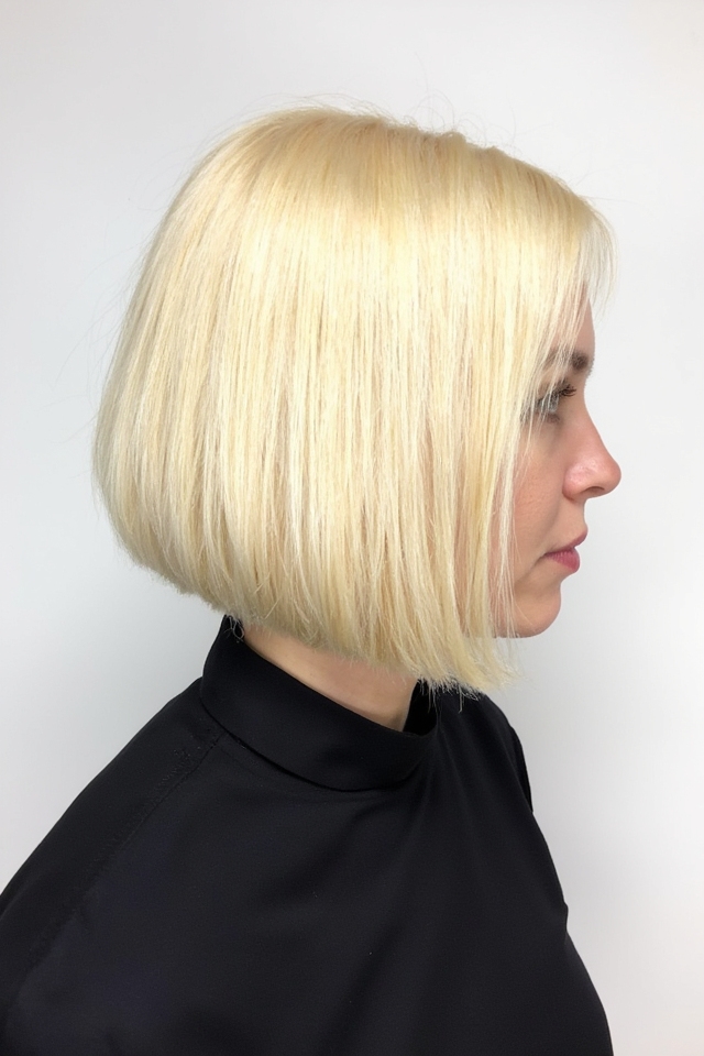 50+ Trendiest Short Blonde Bob Ideas Right Now 2025 122 polished sleek blonde bob