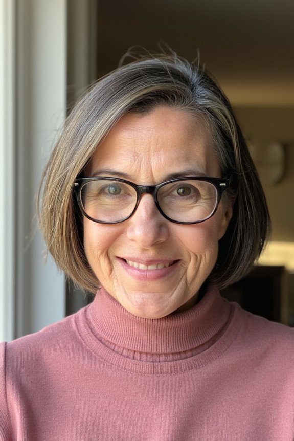 31+ Best Short Hairstyles for Women Over 50 With Glasses in 2025 97 polished youthful rounded bob