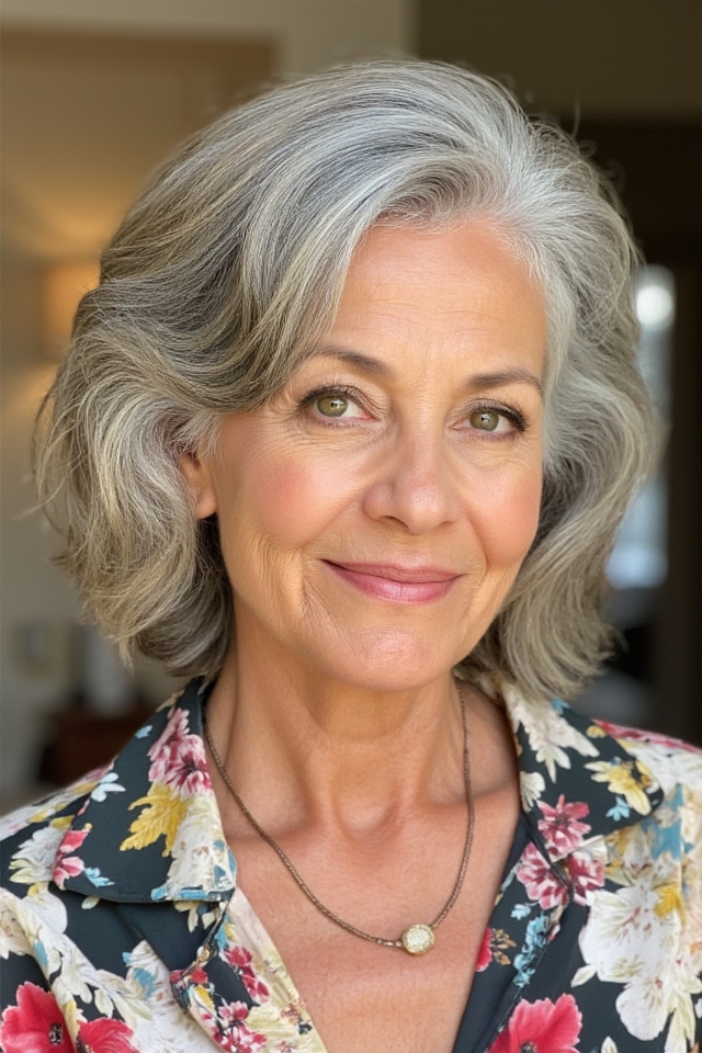 42+ Classic Short Bob Haircuts for Ladies Over 60 Who Want a Youthful Style in 2025 90 romantic wavy bob hairstyle