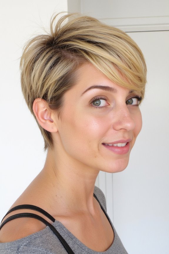 49+ Short Blonde Hair Ideas We Can't Stop Staring At 2025 98 root shadowed short blonde