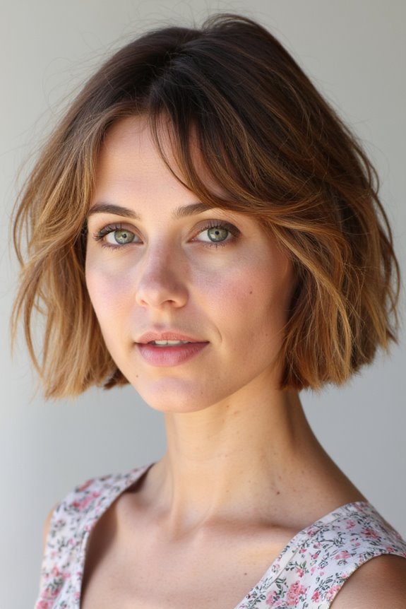 25+ Short, Light Brown Hair Ideas to Inspire Your Next Cut & Color for 2025 38 rose gold balayage highlights