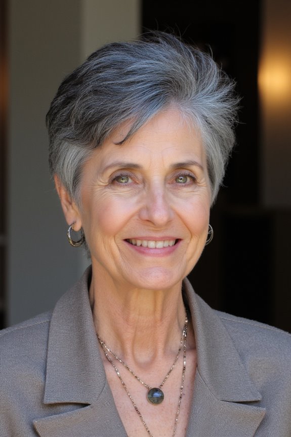 20+ Fabulous Short Shaggy Haircuts for Women Over 70 in 2025 38 salt and pepper shag haircut