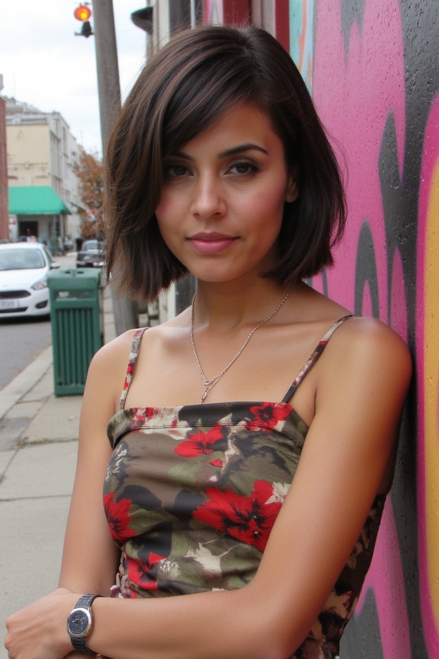 28+ Best Short Hair With Side Bangs Women Are Getting Right Now 2025 47 sassy boyish cut style