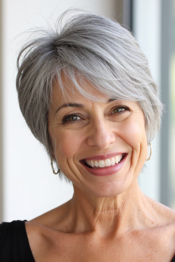 29+ Short Shaggy Haircuts Women In Their 60s Can Totally Pull Off in 2025 17 shaggy haircut with bangs