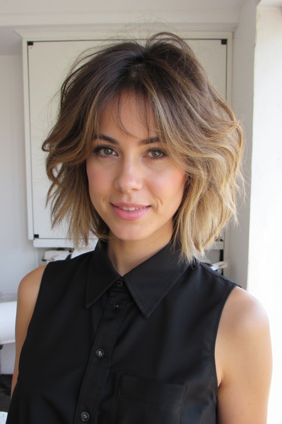 25+ "Shattered Bob" Haircuts to Totally Get in 2025 60 shattered bob with bangs