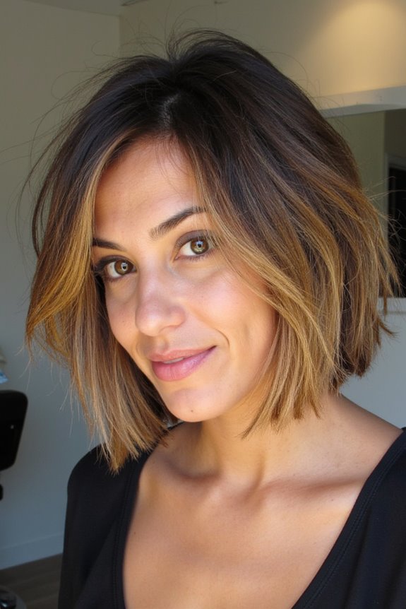 25+ "Shattered Bob" Haircuts to Totally Get in 2025 46 shattered bob with waves