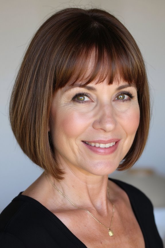 49+ Best Short Hairstyles for Women Over 50 With Fine Hair in 2025 81 short bob blunt bangs