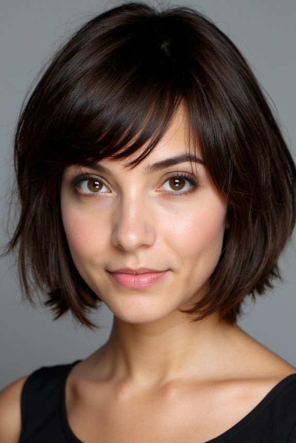 16+ Amazing Examples of Short Dark Brown Hair in 2025 39 short brown hair bangs