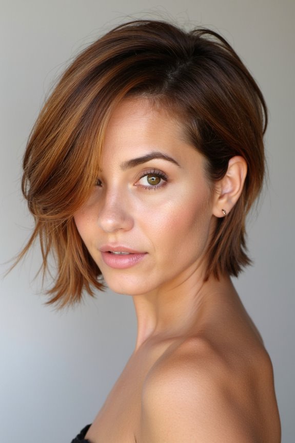 25+ Short, Light Brown Hair Ideas to Inspire Your Next Cut & Color for 2025 82 short brown hair red undertones