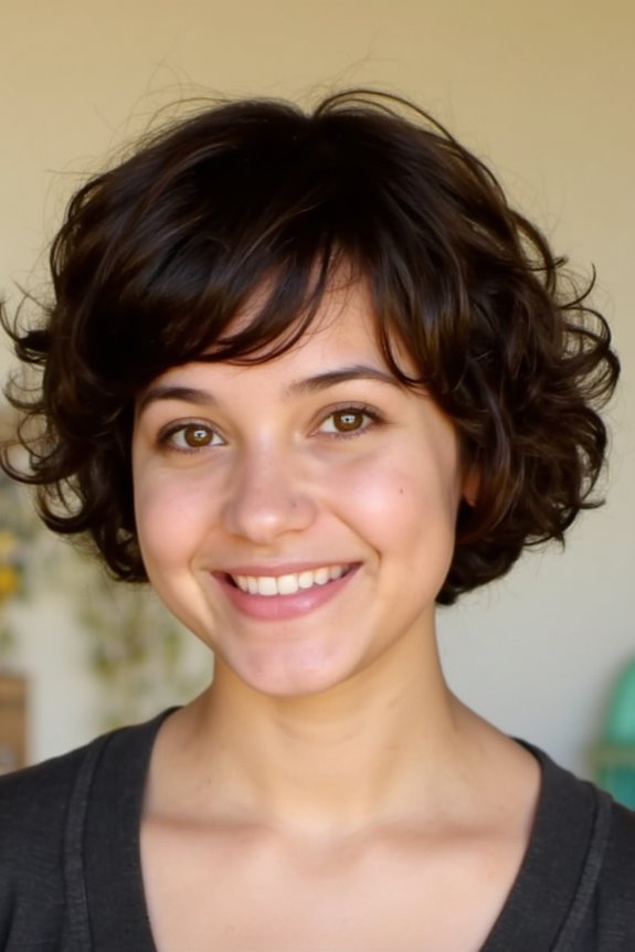 46+ Cute Short Haircuts for Short Hair Trending in 2025 117 short curls with bangs