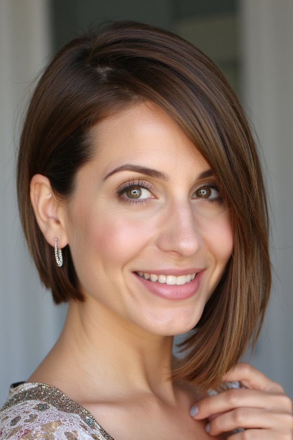 23+ Flattering Short Haircuts for Oval Faces in 2025 62 side part short hair elegance
