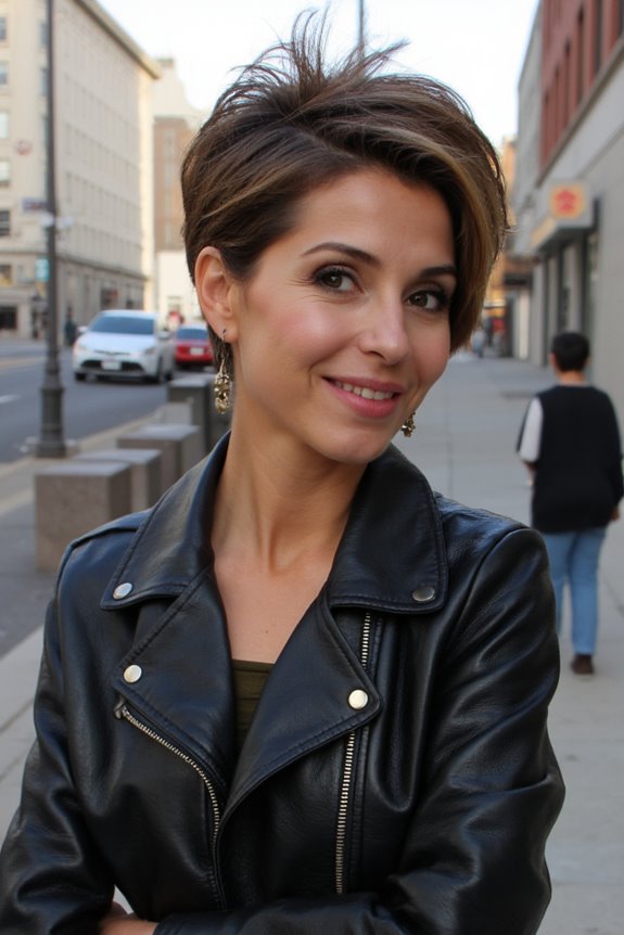 20+ Sassy Pixie Haircuts That Are Owning in 2025 50 side parted voluminous pixie cut