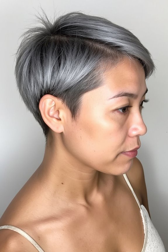 36+ Cutest Ways to Get a Pixie Cut With Highlights for a Dimensional Crop in 2025 93 silver highlights pixie style