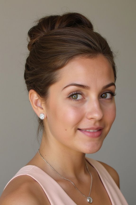 32+ Cute & Easy Updos for Short Hair for Special Occasions in 2025 31 sleek and polished updo