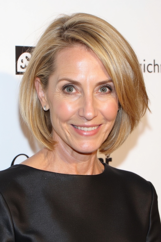 50+ Fabulous Short Haircuts Women Over 60 Are Getting in 2025 3 sleek asymmetrical bob hairstyle