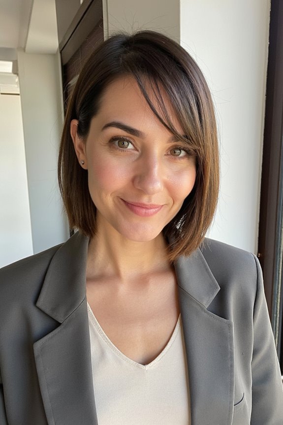 15+ Trendy Short Hairstyles Women Over 30 Are Loving in 2025 12 sleek blunt cut maintenance tips