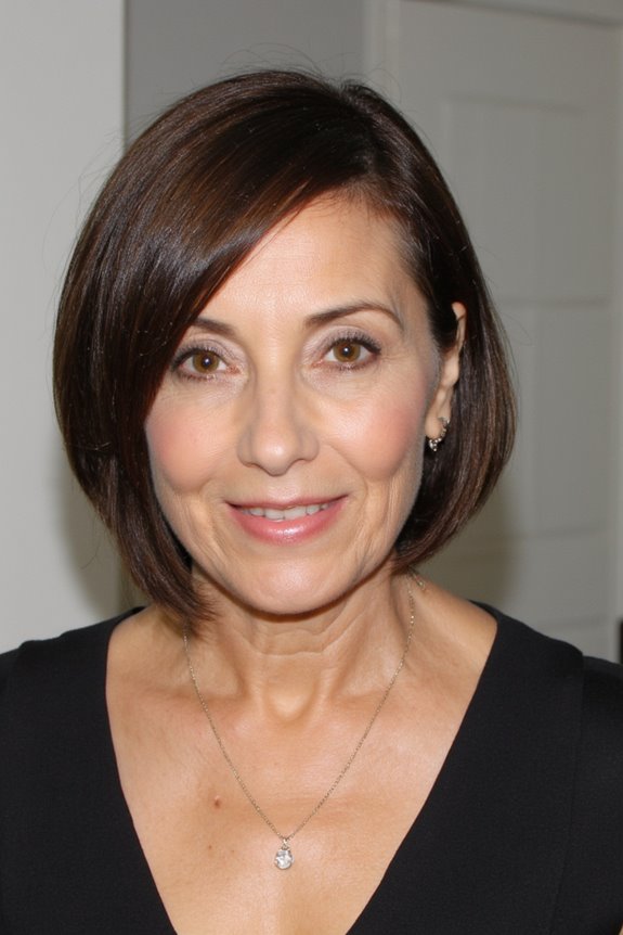 40+ Stunning Chin-Length Hairstyles Every Woman Over 60 Should Try in 2025 113 sleek bob elegance for maturity