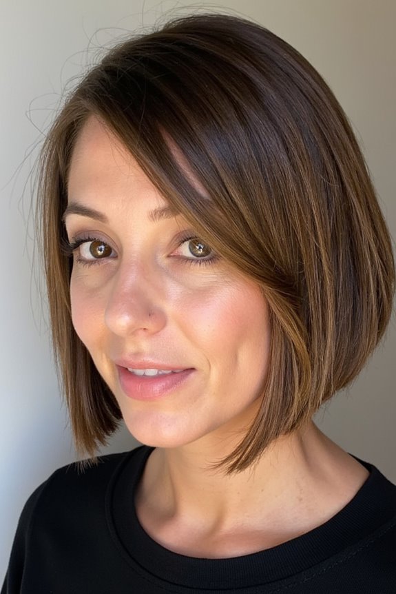47+ Trendy Short Bob Haircuts & Hairstyles Women Are Getting in 2025 128 sleek bob hairstyle elegance