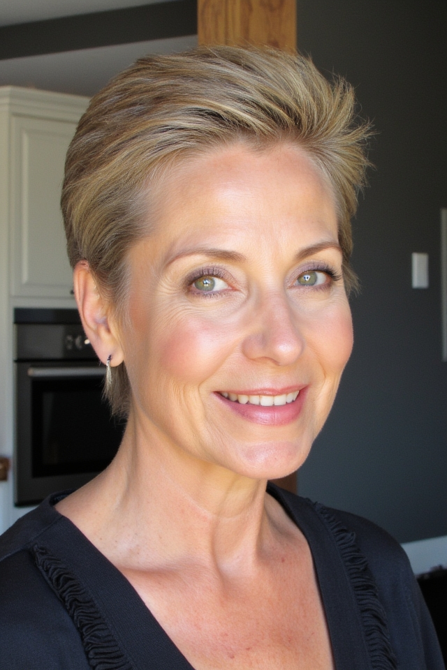 36+ Incredible Short "Choppy" Haircuts for Women Over 60 in 2025 40 sleek choppy side part hairstyle