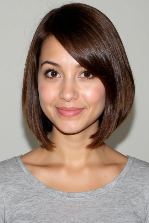 42+ Flattering Short Hairstyles for Long Faces in 2025 18 sleek defined jaw length bob