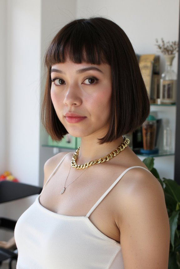 27+ "Box Bob" Cut Ideas Gaining Momentum This Year 2025 14 sleek edgy bob hairstyle