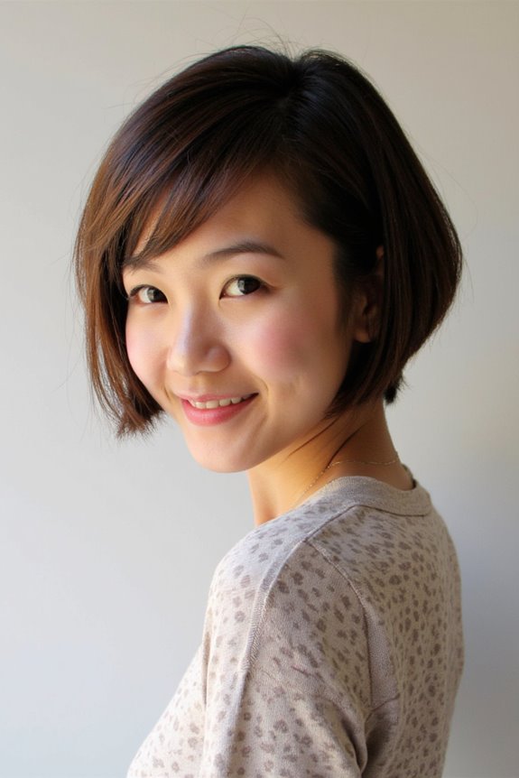 46+ Cute Short Haircuts for Short Hair Trending in 2025 39 sleek geometric angled bob