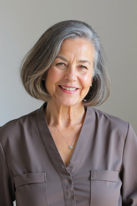 22+ No-Fuss, Yet Stylish Short Bob Haircuts for Women Over 70 in 2025 28 sleek inverted bob hairstyle