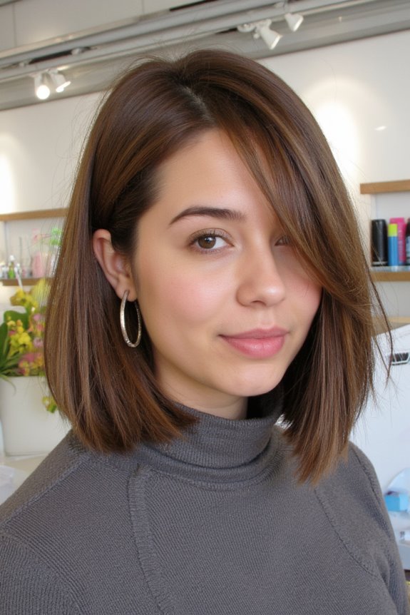 29+ Super-Cute Jaw-Length Haircut Ideas Taking Over Salons in 2025 22 sleek jaw length bob hairstyle