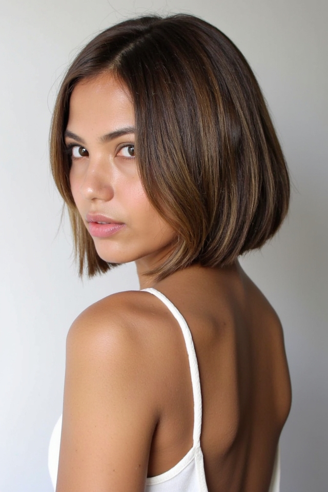 33+ Jaw-Length Bob Haircuts to See If You Want a Chic Crop in 2025 8 sleek jaw length straight bob