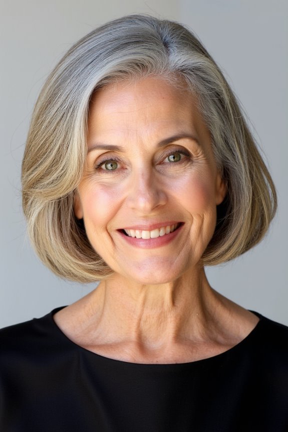 40+ Stunning Chin-Length Hairstyles Every Woman Over 60 Should Try in 2025 133 sleek layered bob elegance