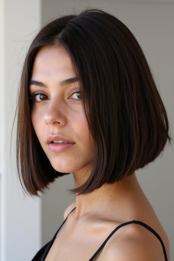 16+ Amazing Examples of Short Dark Brown Hair in 2025 2 sleek modern dark brown bob
