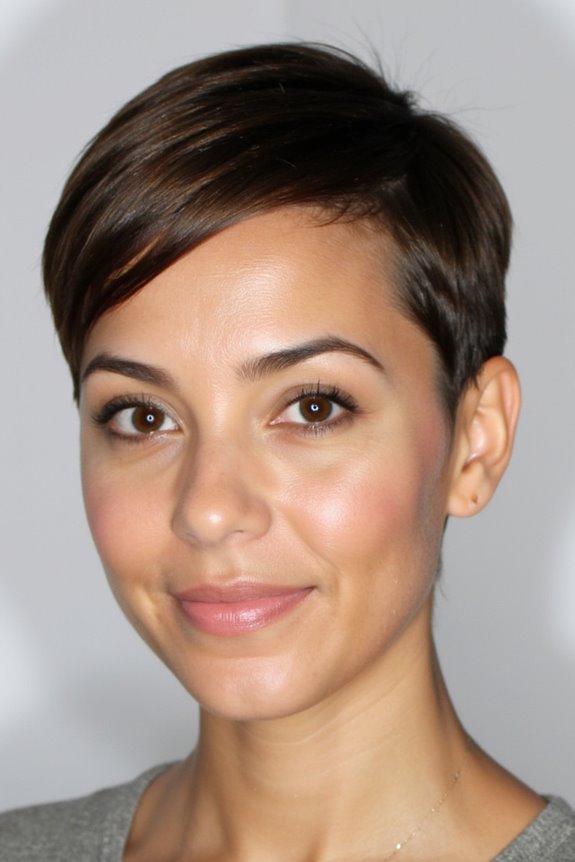 29+ Most Flattering Pixie Cuts for Oval Face Shapes in 2025 7 sleek pixie undercut elegance